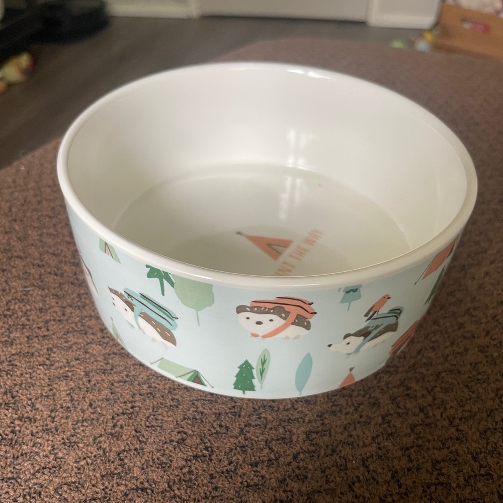 New ceramic dog bowl